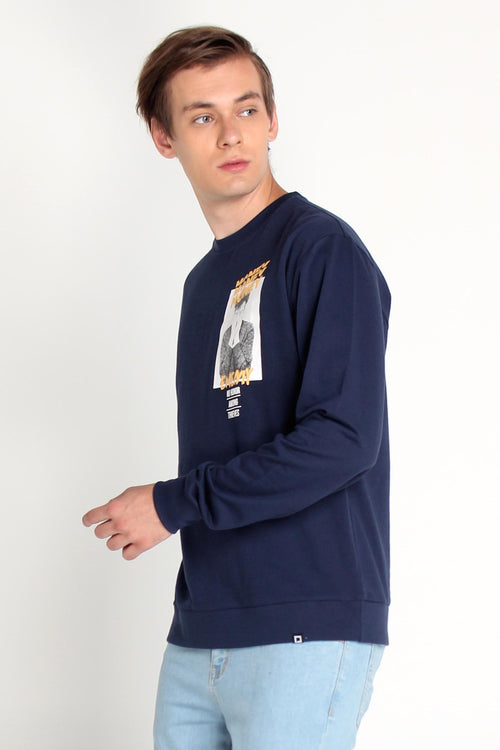 Relaxed Fit Pullover With Graphic Print