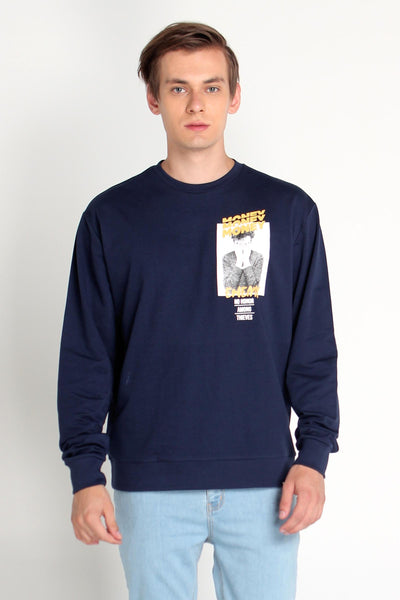 Relaxed Fit Pullover With Graphic Print