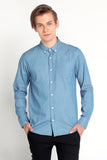 Chambray Shirt With Back Print