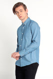 Chambray Shirt With Back Print