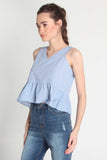 Sleeveless Oxford Shirt