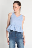 Sleeveless Oxford Shirt