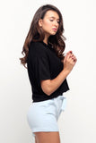 Boyfriend Fit Button-Down Linen Shirt
