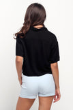 Boyfriend Fit Button-Down Linen Shirt