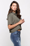 Boxy Fit Button-Down Shirt