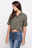 Boxy Fit Button-Down Shirt