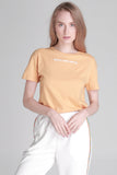Boyfriend Fit Tee With Embroidery