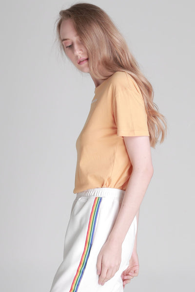Boyfriend Fit Tee With Embroidery