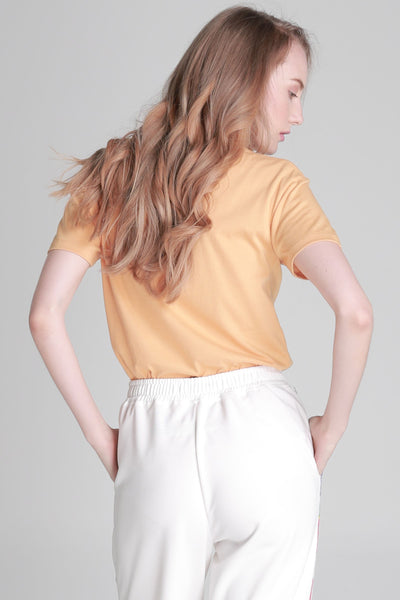 Boyfriend Fit Tee With Embroidery