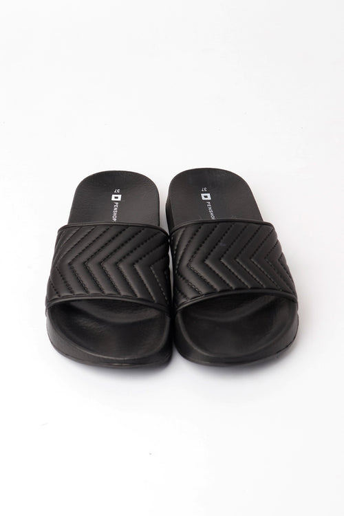 Synthetic Leather Sliders