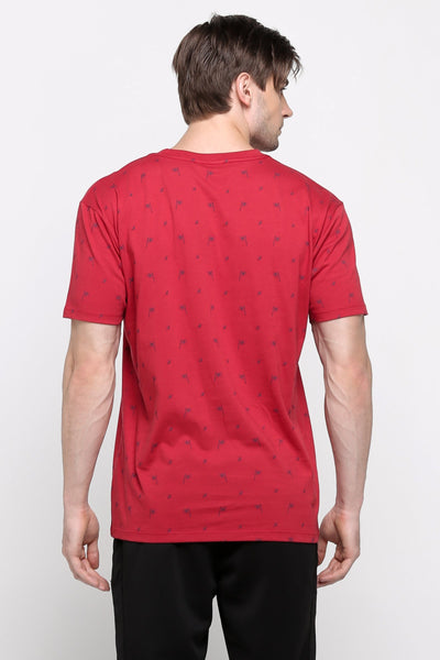 Relaxed Fit Tee With All-Over Print