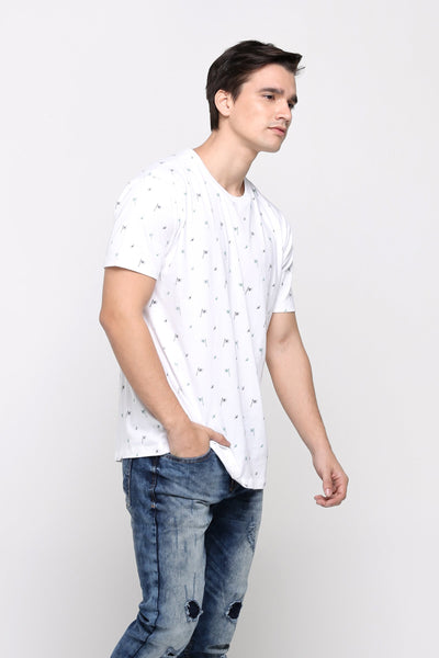Relaxed Fit Tee With All-Over Print