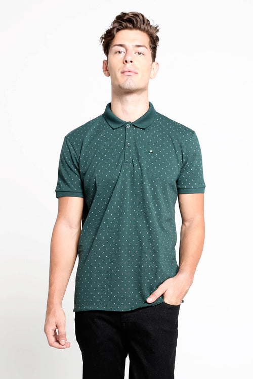 Polo Shirt With All-Over Print