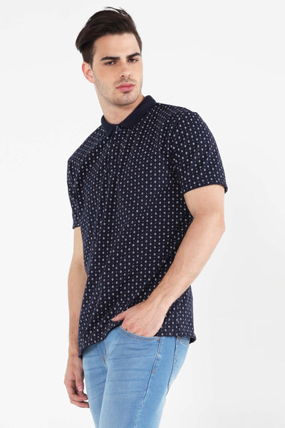 Polo Shirt With All-Over Print