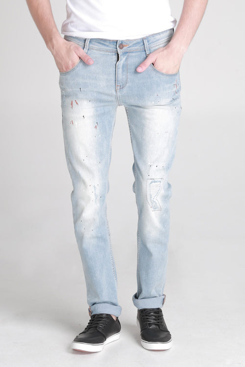 Skinny Fit 5-Pocket Jeans With Side Zip Detail