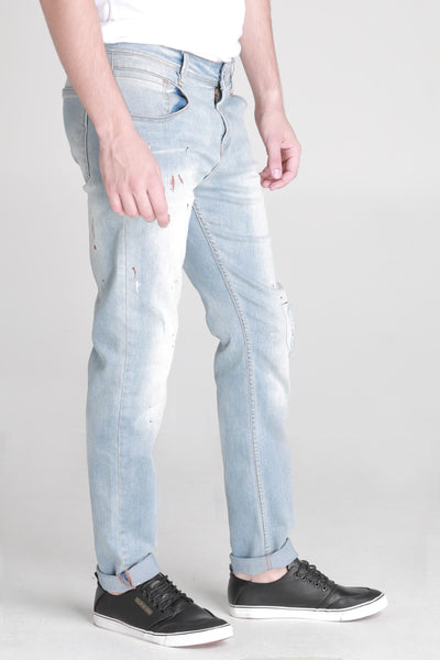 Skinny Fit 5-Pocket Jeans With Side Zip Detail