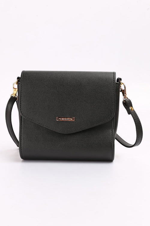 Ladies' Synthetic Leather Sling Bag
