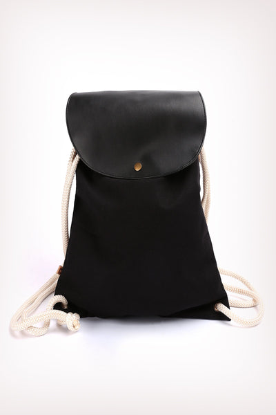 Canvas Drawstring Backpack