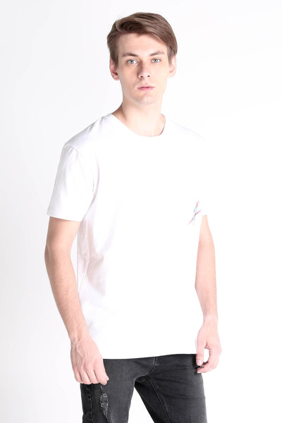 Relaxed Fit Tee With Embroidery