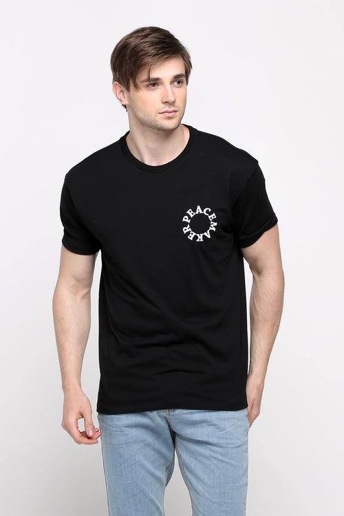 Relaxed Fit Tee With Embroidery