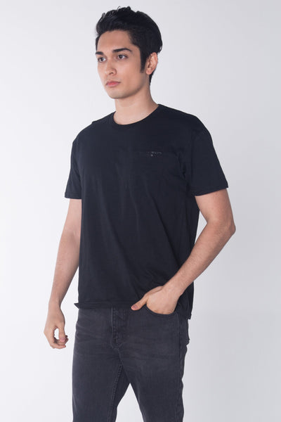 Relaxed Fit Tee With Pocket Detail