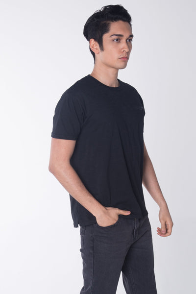 Relaxed Fit Tee With Pocket Detail