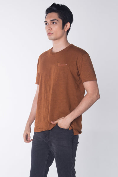 Relaxed Fit Tee With Pocket Detail