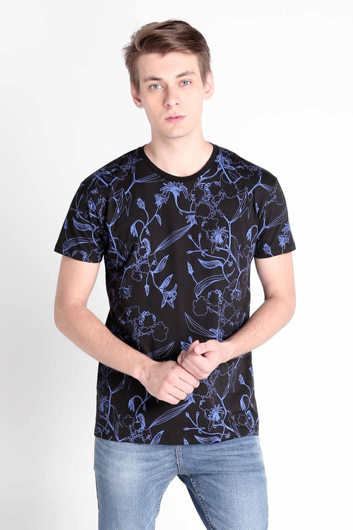 Relaxed Fit Tee With All-Over Print