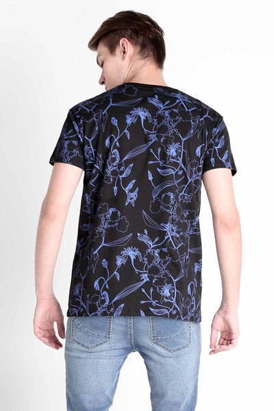 Relaxed Fit Tee With All-Over Print