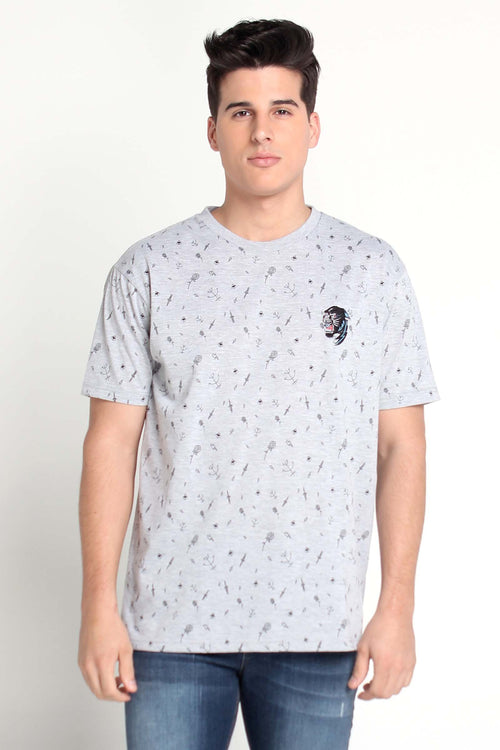 Relaxed Fit Tee With Embroidery