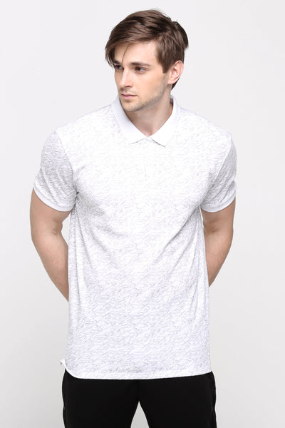 Polo Shirt With All-Over Print