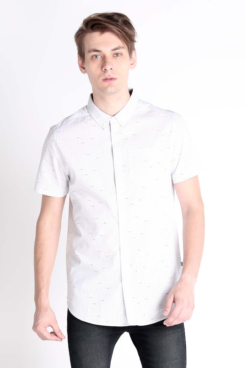Poplin Shirt With All-Over Print
