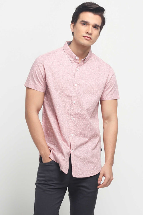 Poplin Shirt With All-Over Print