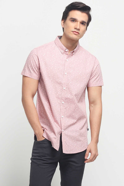 Poplin Shirt With All-Over Print