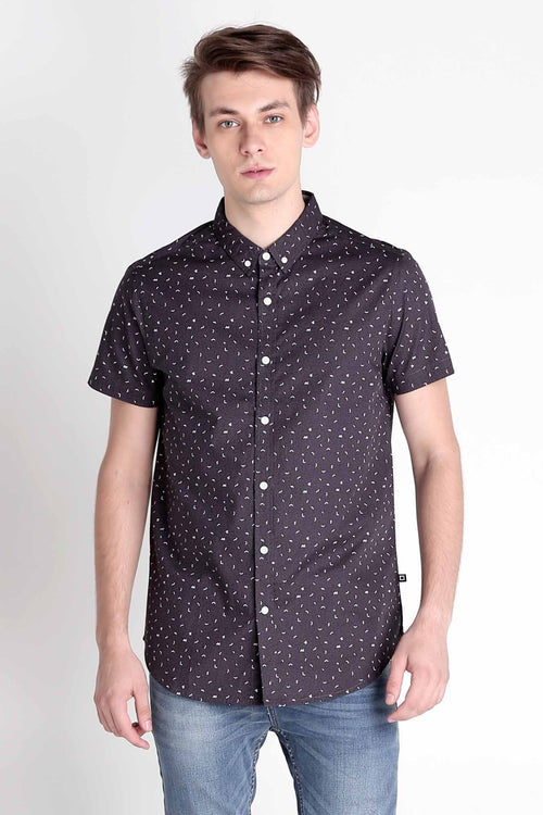 Poplin Shirt With All-Over Print