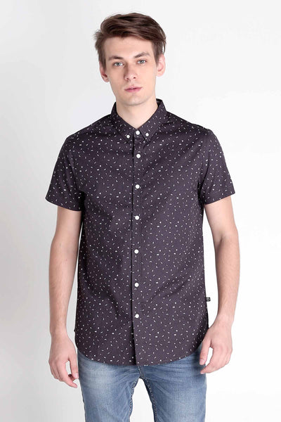 Poplin Shirt With All-Over Print