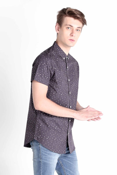 Poplin Shirt With All-Over Print