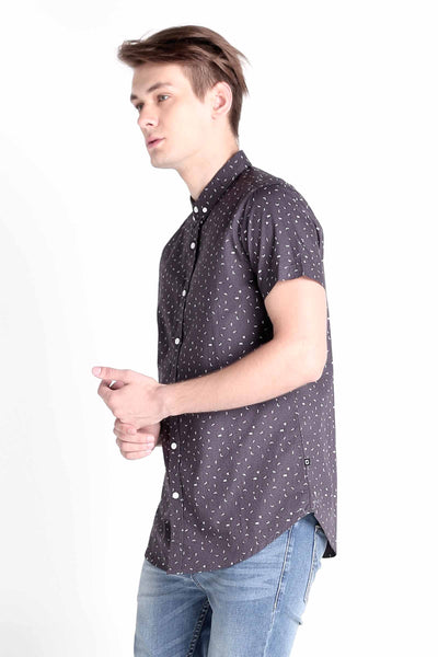 Poplin Shirt With All-Over Print