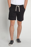 Regular Fit Knit Shorts With Raw Edge Effect