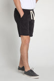 Regular Fit Knit Shorts With Raw Edge Effect