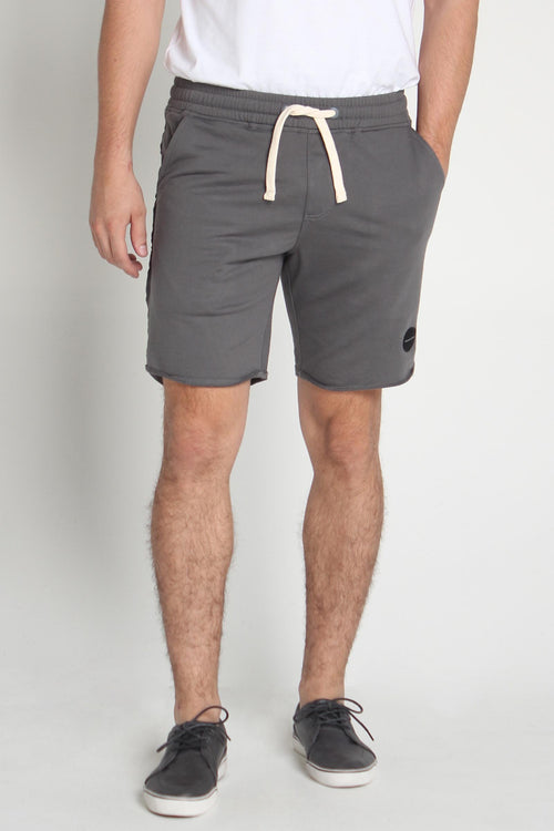 Regular Fit Knit Shorts With Raw Edge Effect