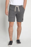 Regular Fit Knit Shorts With Raw Edge Effect