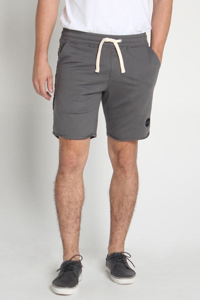 Regular Fit Knit Shorts With Raw Edge Effect