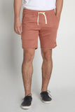 Regular Fit Knit Shorts With Raw Edge Effect