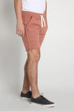 Regular Fit Knit Shorts With Raw Edge Effect