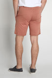 Regular Fit Knit Shorts With Raw Edge Effect