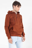 French Terry Hoodie With Zipper Detail