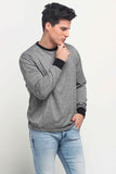 Relaxed Fit Pullover With Cut & Sew Panel