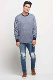 Relaxed Fit Pullover With Cut & Sew Panel
