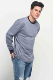 Relaxed Fit Pullover With Cut & Sew Panel